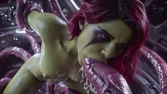 [AiPorn] Gamora VS Tentacles