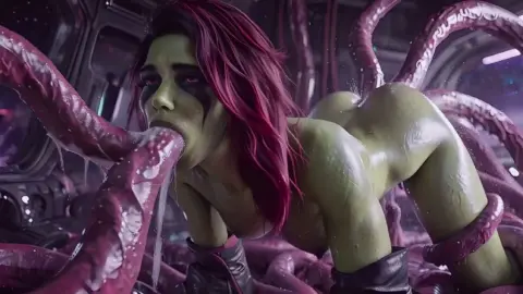[AiPorn] Gamora VS Tentacles